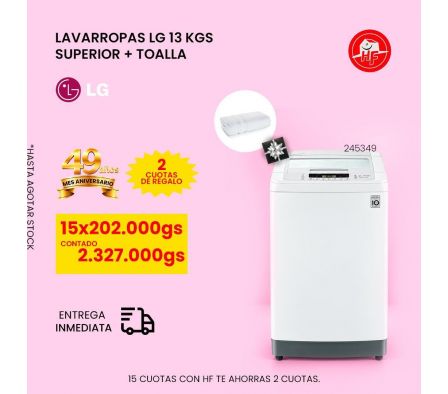 LAVARROPAS LG 13 KGS. WT13WPBM C/SUPERIOR