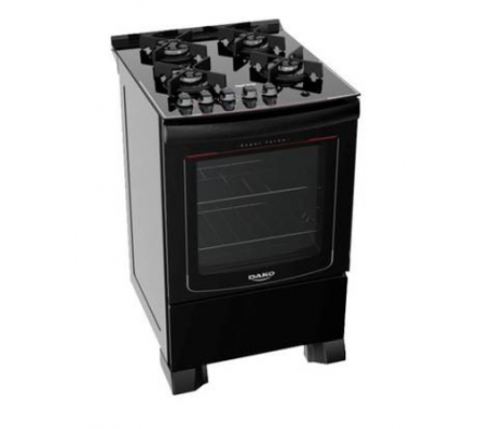 COCINA DAKO SUPREME GLASS 4 H NEGRA