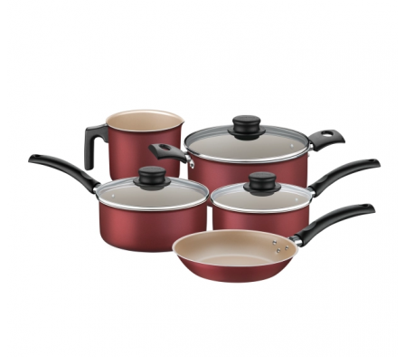 JUEGO DE OLLAS TRAMONTINA 5 PZAS TURIM TA20298/761