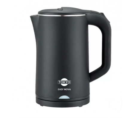 HERVIDORA TOKYO EASY PRO NEGRA JARRA DE ACERO INOXIDABLE 1,7 L 1500 W