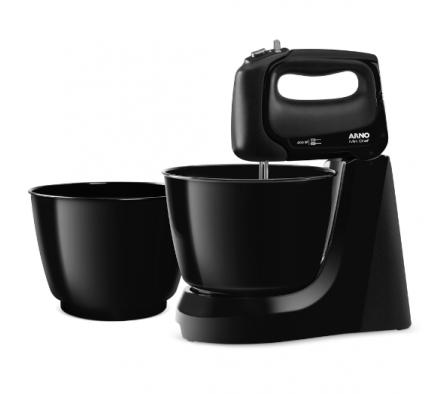 BATIDORA MINI CHEF ARNO H11 4V 2 BOWLS NEGRO 220V
