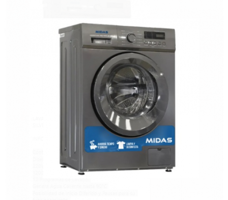 LAVARROPAS MIDAS C/ FRONTAL 8 KGS ADELA SILVER
