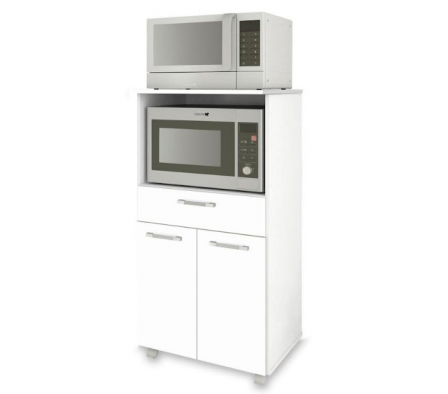 MUEBLE PARA MICROONDA KIT PARANA DUPLO BLANCO