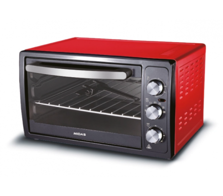 HORNO ELECTRICO MIDAS 32 LTS MD-HE32RC ROJO