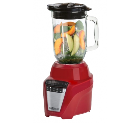 LICUADORA BLACK & DECKER 1.25LT ICE CRUSH ROJA BL0876-1RDCL JARRA VIDRIO 8V BD84