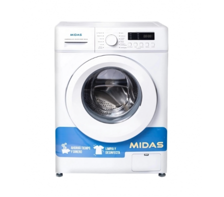 LAVARROPA MIDAS CELESTE CARGA FRONTAL 6K BLANCA AUTOMATICA