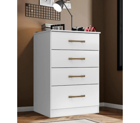 COMODA BLANCA MS913 4 CAJONES