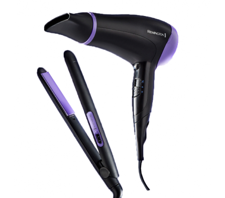 COMBO REMINGTON SECADOR + PLANCHITA D3015 STYLE ESSENTIALS