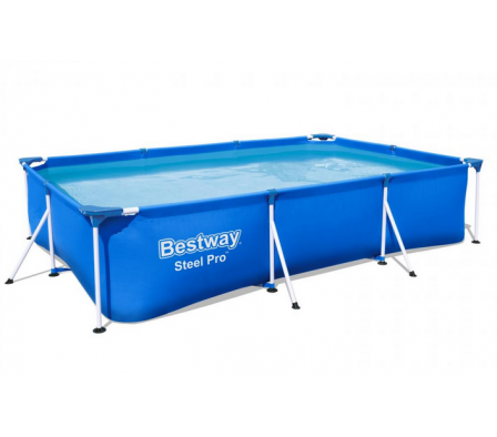 PISCINA RECTANGULAR C/EST. METALICA 3.300LTS. C/ DEPURADOR. BESTWAY