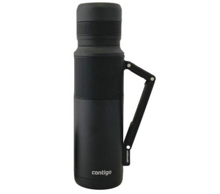 TERMO MATERO 1.1LTS BLACK MATTE CON MANIJA