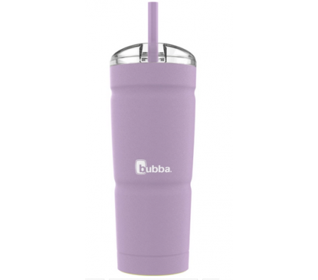 VASO ENVY C/ PAJITA 709ML LAVENDER FROST POWDER COAT
