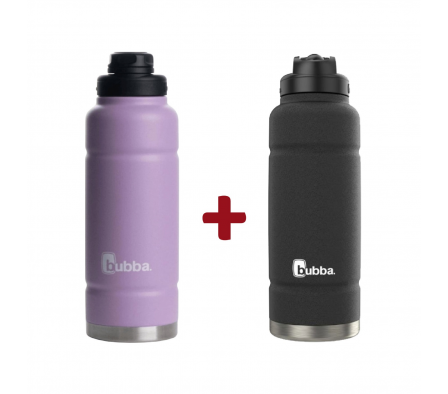 BOTELLA TRAILBLAZER 1.2LTS C/ PAJITA LAVENDER FROST POWDERCOAT + LICORICE POWDERCOAT