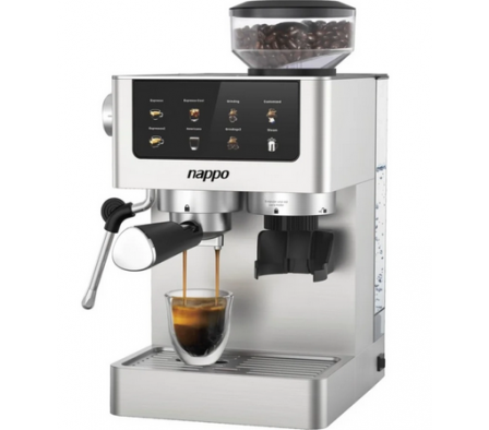 CAFETERA ESPRESSO BARISTA DELUXE 6 EN 1 C/MOLINILLO DE CAFE Y ESPUMADOR NEC-339 (REG)