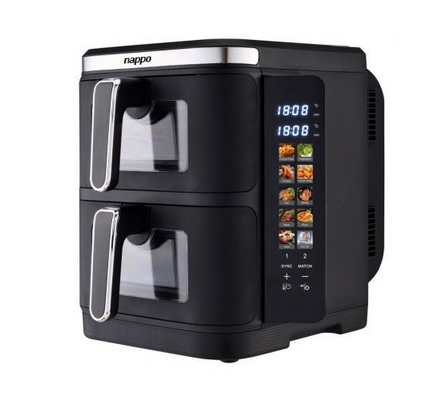 FREIDORA DIGITAL NAPPO SIN ACEITE DOBLE VERTICAL DUAL PRO 11L NEF-251 (R