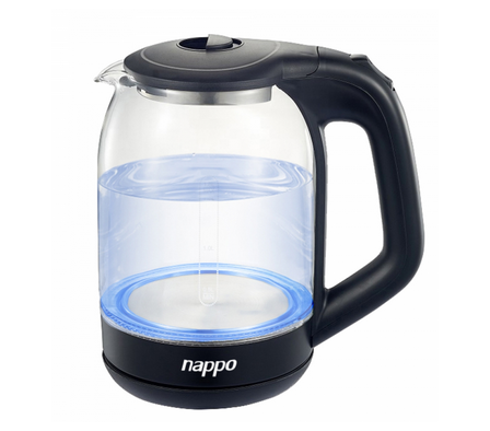 JARRA ELECTRICA DE VIDRIO C/LUZ LED NAPPO NEJ-123 NEGRA (REG)