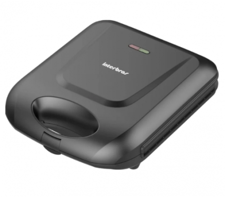 SANDWICHERA INTERBRAS 2 PANES G30 1400W NEGRO