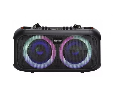 PARLANTE KOLKE INALÁMBRICO PARTY DOBLE 6.5'' CON LUCES KPB-515