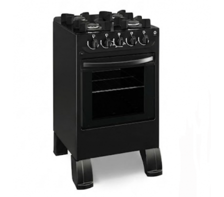 COCINA A GAS TOKYO FLAMEX PRO NEGRO C/ENCENDIDO