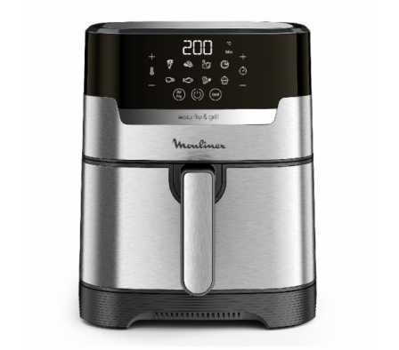 FREIDORA MOULINEX SIN ACEITE EASY FRY GRILL DIGITAL INOX EZ505