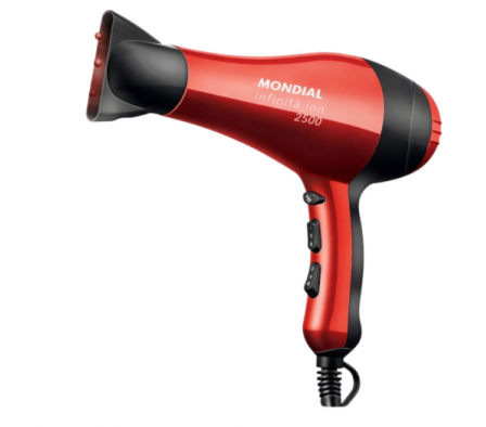SECADOR DE CABELOS INFINITY ION 2500 MONDIAL