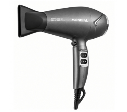 SECADOR DE CABELOS SPACE SHINE GRAFIT MONDIAL