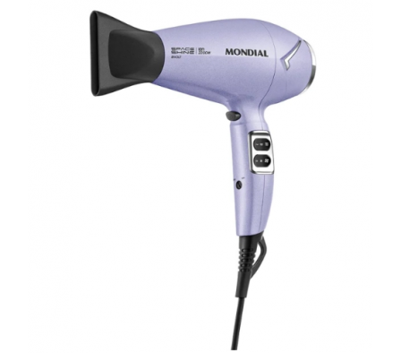 SECADOR DE CABELOS SPACE SHINE LILAS MONDIAL