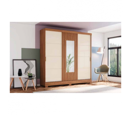 ROPERO BRIZ CORREDERO B376 3PT NATURE/NEGRO