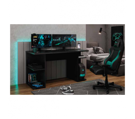 MESA GAMER CARRARO 1147 NEGRO