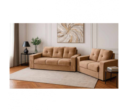 LIVING JB RUBI 2PZ MARRON MACETA