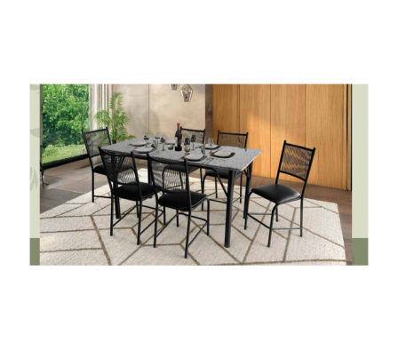 JUEGO DE COMEDOR FAMAIS CAIRO GRANI 110X75 4S NE