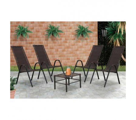 JUEGO DE JARDIN FAMAIS CANADA 4SIL TABACO