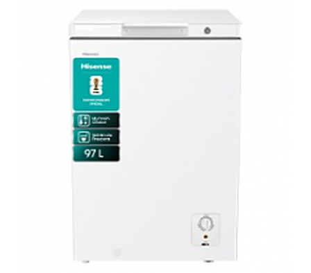 CONGELADOR HORIZONTAL HISENSE 97L BLANCO FT100N1BWF