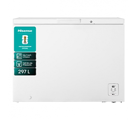 CONGELADOR HORIZONTAL HISENSE 297L INVERTER BLANCO FT300N1AWF