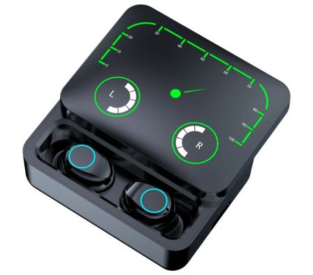 AURICULAR KOLKE CON ESTUCHE Y DISPLAY KAB-652 NEGRO