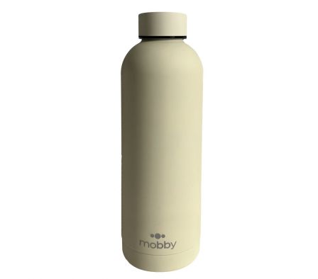 BOTELLA TERMINA DOBLE PARED 500ML CREMA MOBBY