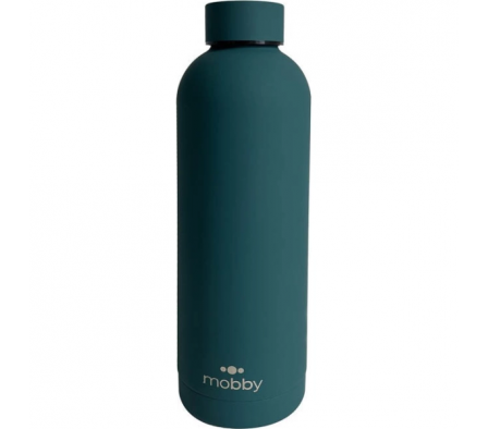 BOTELLA TERMICA DOBLE PARED 500ML VERDE MOBBY