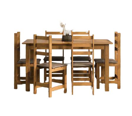 JUEGO DE COMEDOR TOZETTO BRASIL 5 SILLAS