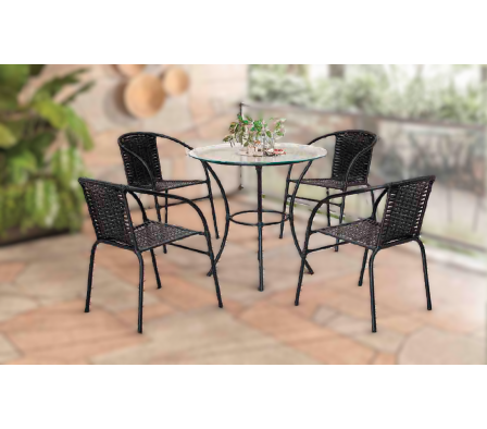 JUEGO DE JARDIN HAPPY HOUR 4 SILLAS
