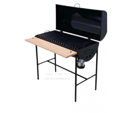 PARRILLA A CARBON 80X60